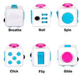 White, Blue & Pink Focus Cube